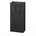[F660242] Tragetasche Satina Schwarz 2er 170x85x360 mm